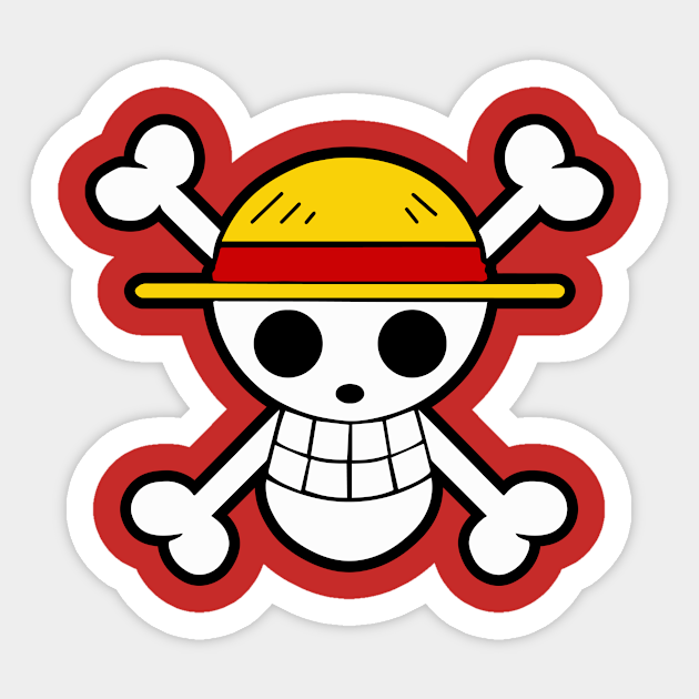 One Piece - One Piece Anime Manga Luffy Pirate - Sticker | TeePublic