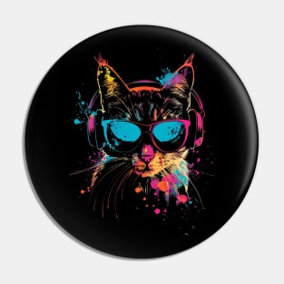 Cat DJ Odyssey Pin