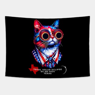 View Totality April 8 2024 Cat Texas Solar Eclipse Tapestry