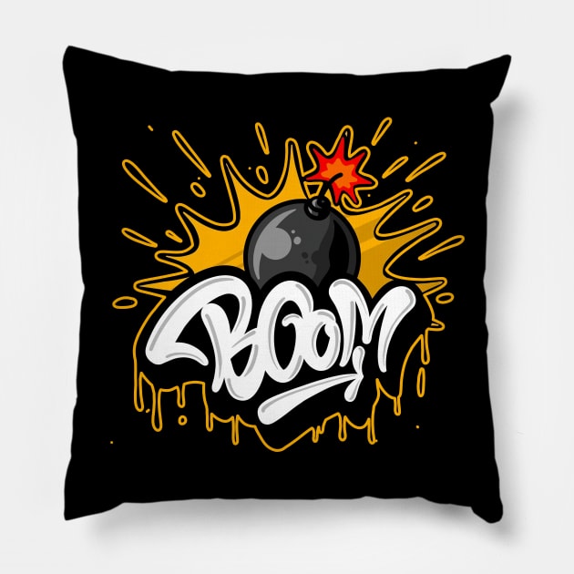 boom exploded Pillow by radiobooms