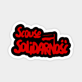 Scouse Solidarnosc (Scouse Solidarity Red) Magnet