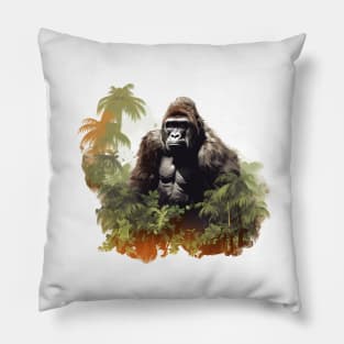 Black Gorilla Pillow