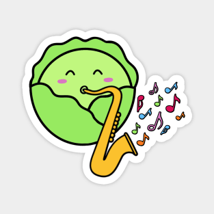 Jazz Cabbage Magnet