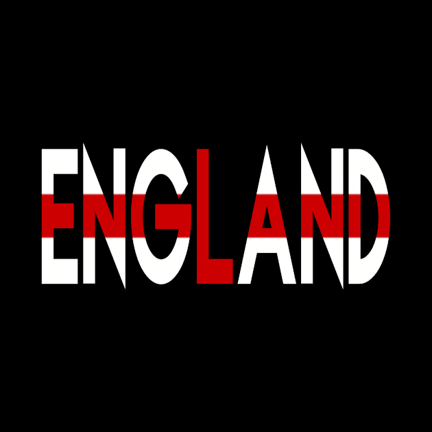 England with Flag by Jambo Designs