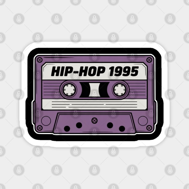 Vintage Cassette - Purple Tape Hip-Hop 1995 Magnet by UrbanLifeApparel