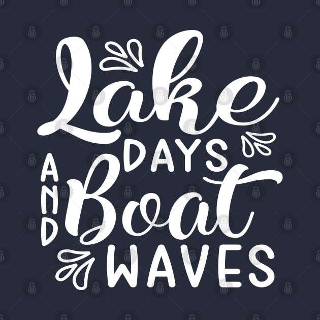 Lake Days and Boat Waves Camping by GlimmerDesigns