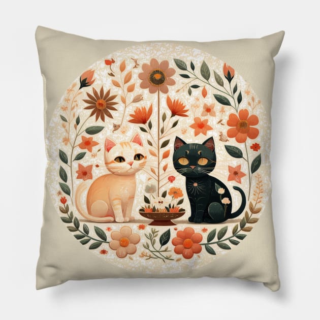 Bumped cats Pillow by Virshan