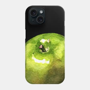 Watercolor Green Apple Phone Case