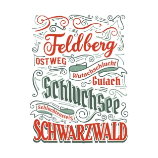 Schwarzwald Motiv zum Wandern T-Shirt