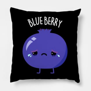 Blue Berry Cute Blue Berry Pun Pillow