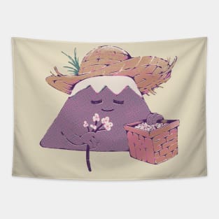 Mont Fuji Seasons - Spring Sticker Tapestry