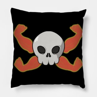 Armwrestling crew Jolly Roger (no caption) Pillow