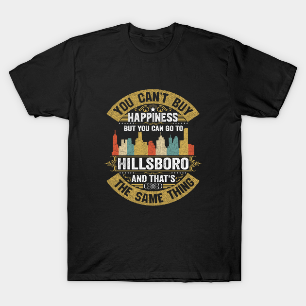 Discover Hillsboro City Oregon State USA Flag Native American - Hillsboro City - T-Shirt