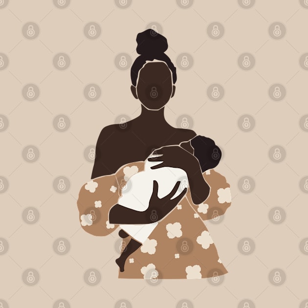 Abstract pregnant women silhouette Illustration by NJORDUR