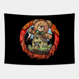 Camp Killer Death Bear Tapestry