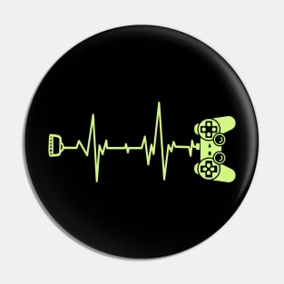 Gamer Heartbeat Pin