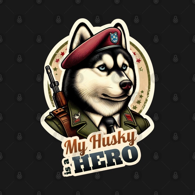 Husky soldier by k9-tee