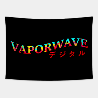 Vaporwave Digital Color Tapestry