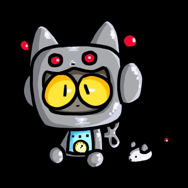 Beep Boop Robot Cat by Rainb0w-S0da