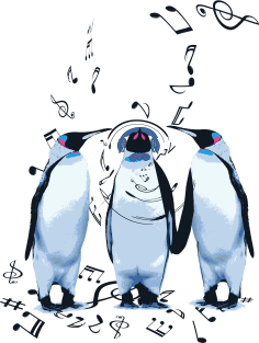 Penguin Band Magnet