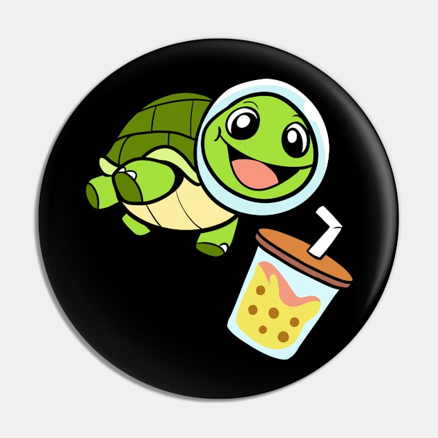 Space Boba Turtle Pin by WildSloths