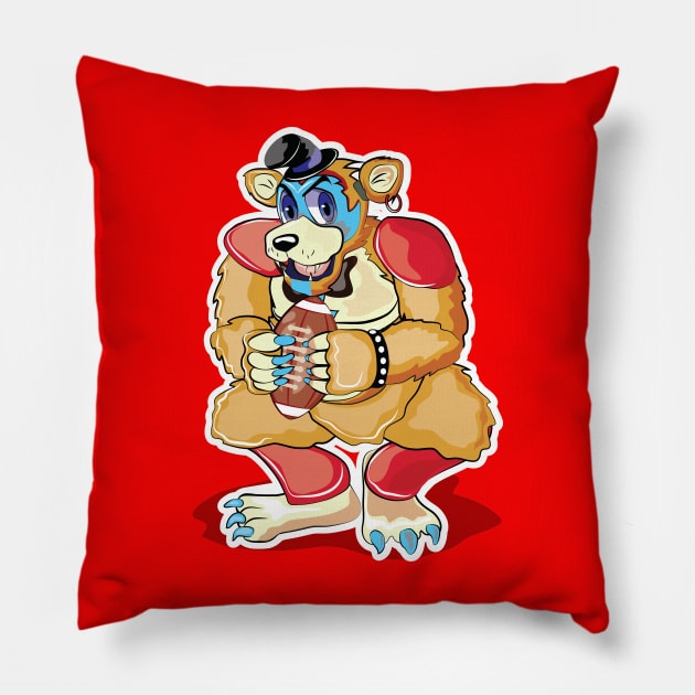 Glamrock Freddy fnaf Sb rugby Pillow by ArticArtac