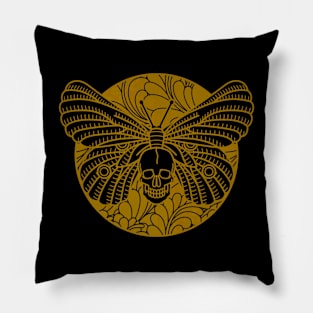 Butterfly Skull Pillow