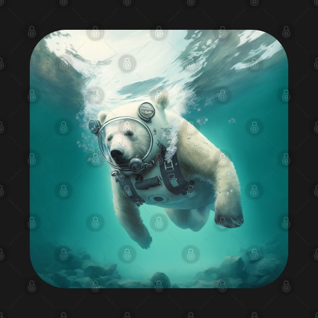 Polar bear diving by Rabbit Hole Designs