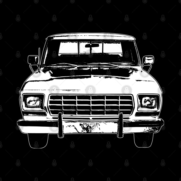 White F 150 Ranger Supercab Sketch Art by DemangDesign