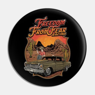 Freedom From Fear Racing Pin