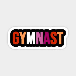 GYMNAST (Lesbian flag colors) Magnet