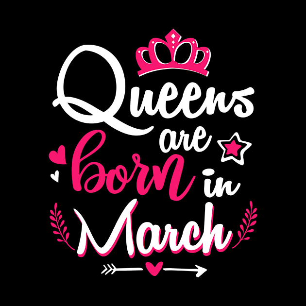 Women Queens Are Born In March by Manonee