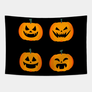 Halloween Pumpkins Tapestry