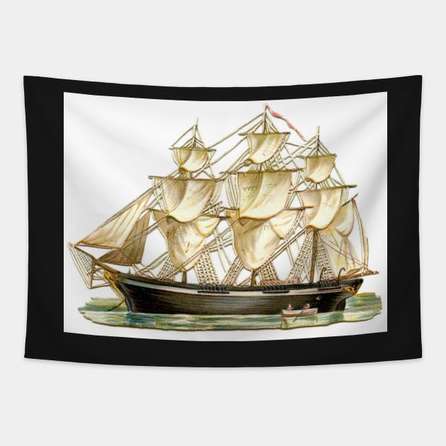 Sailing Ship Tapestry by born30