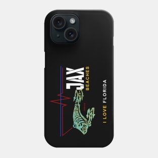 JAX Beaches, I love Florida, Jacksonville Phone Case