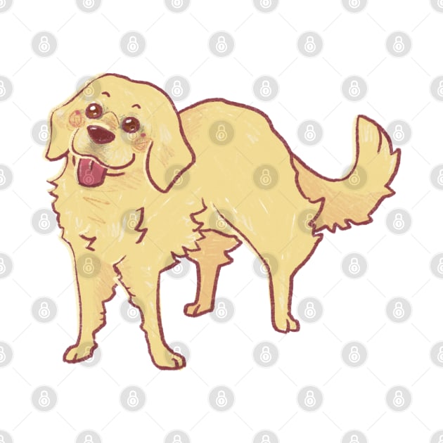 Golden Retriever old dog by bitingnclawing