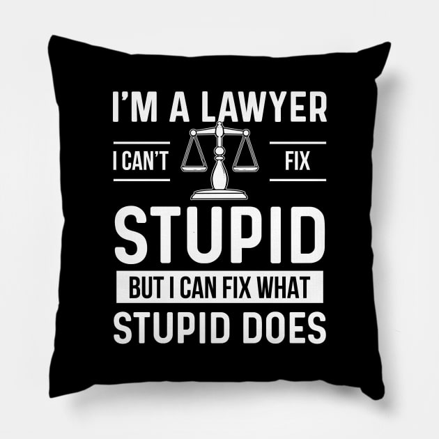 Lawyer Attorney Pillow by KAWAIITEE