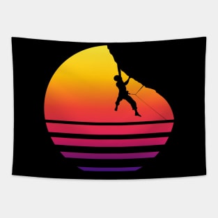 Climbing Sunset Shirt Tapestry