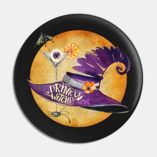 Drink Up Witches! Pin