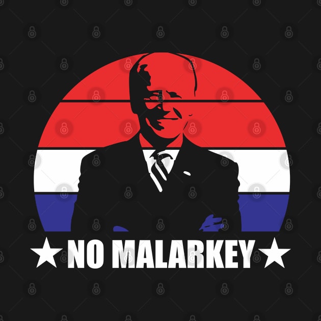 No Malarkey Retro Sunset - Joe Biden by Metal Works