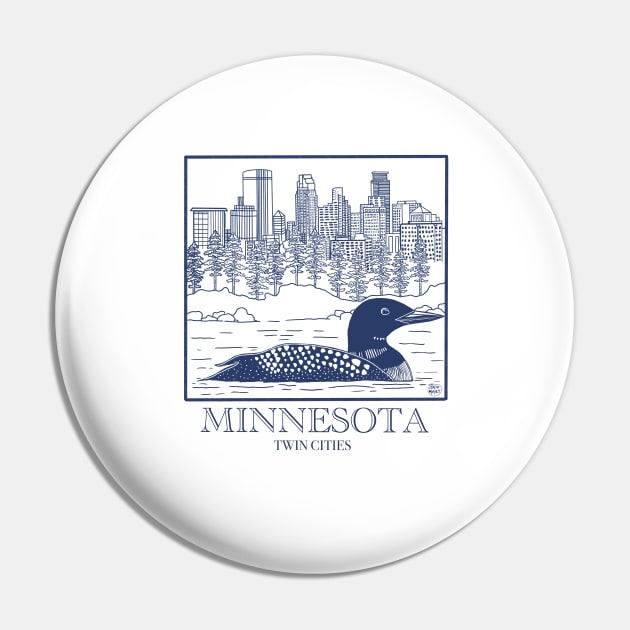 Minnesota Tote Bag Pin by KatiaMart