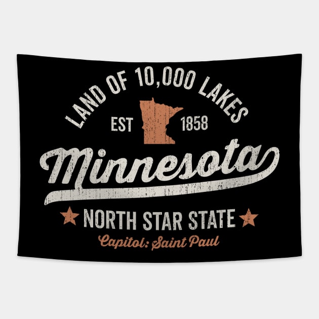 Minnesota Land of 10,000 Lakes Tapestry by DetourShirts