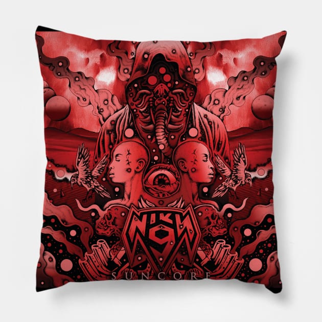 Suncore red cover Pillow by NikyNine