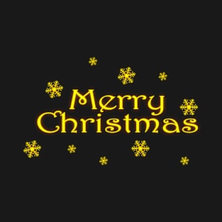 Glowing Merry Christmas - Merry and Bright T-Shirt