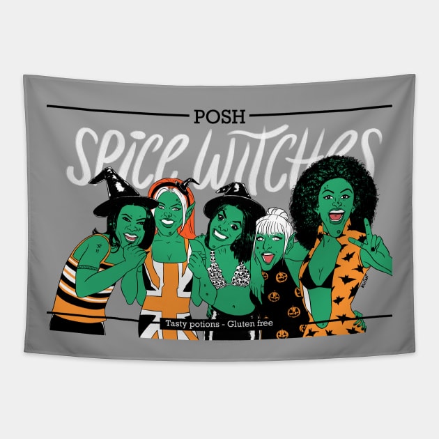 Posh spice witch Tapestry by kuinif