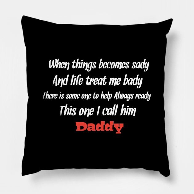 Father's day Pillow by Ehabezzat