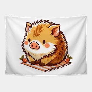 Wild Cute Boar Tapestry