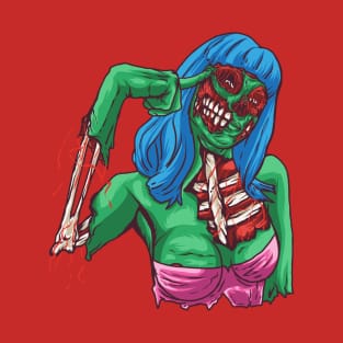 scary zombie smiling T-Shirt