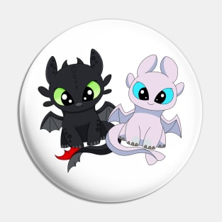 Dragons light fury, night fury, toothless dragon Pin