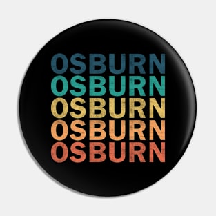 Osburn Name T Shirt - Osburn Vintage Retro Name Gift Item Tee Pin